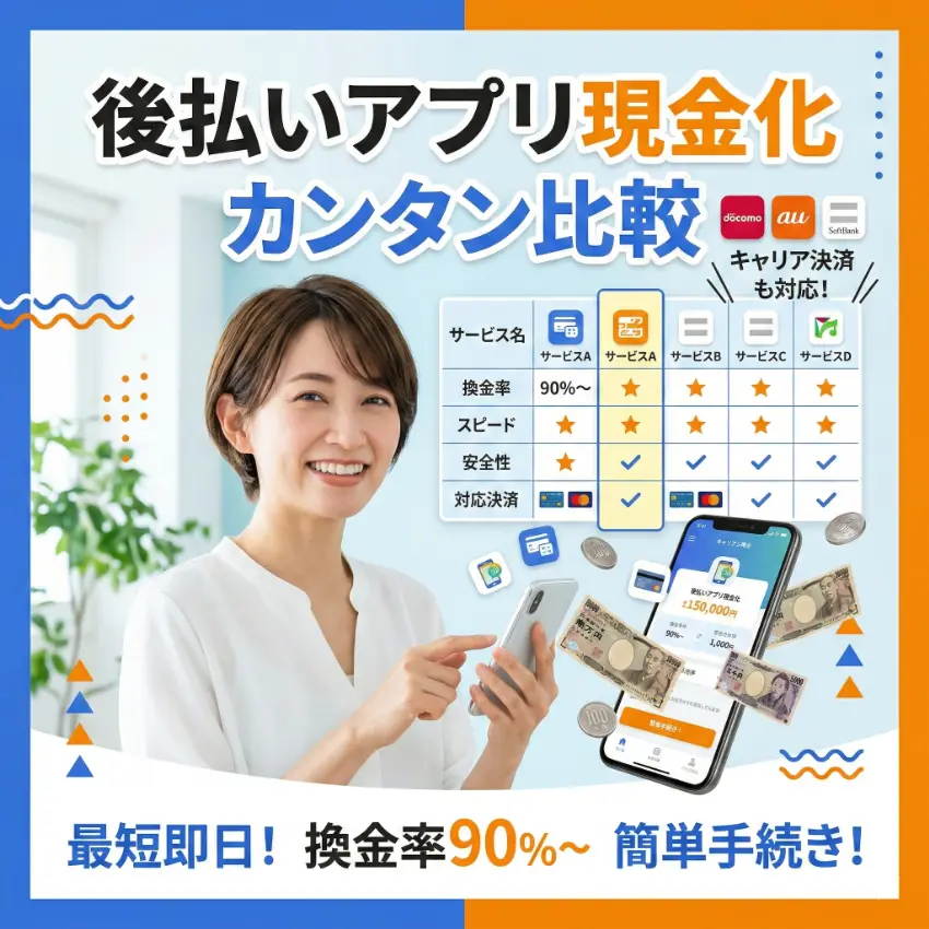 後払いアプリ現金化業者一覧のアイキャッチ
