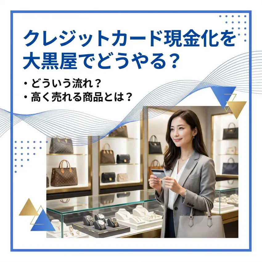 クレジットカード現金化を大黒屋でする方法のアイキャッチ画像